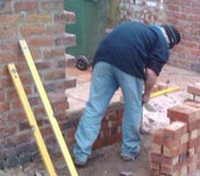 Repairs to existing wall